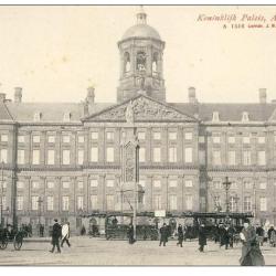 CPA Amsterdam Koninklijk Paleis anim&eacute;