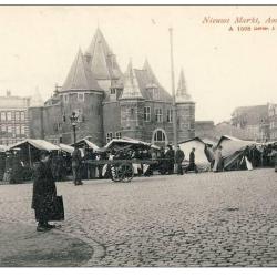 CPA Amsterdam Nieuwe Markt March&eacute; anim&eacute;