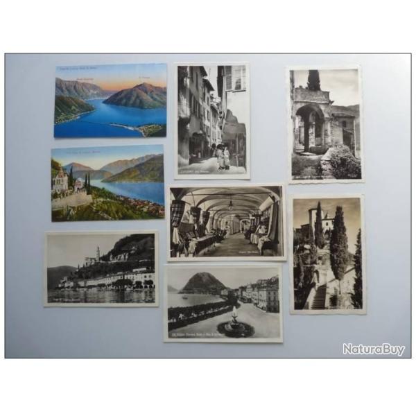 8 CPA Suisse Tessin Lago di Lugano Morcote