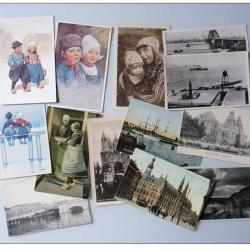 Lot de 13 CP PAYS-BAS costume illustr&eacute;e Hollande