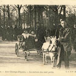 CPA 75 Paris v&eacute;cu Aux Champs Elys&eacute;es Voiture des tout petits Voiture &agrave; ch&egrave;vre