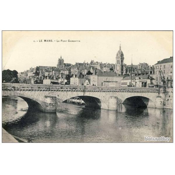 CPA 72 SARTHE Le Mans Le Pont Gambetta