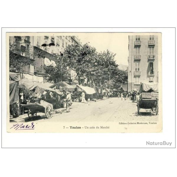 CPA 83 VAR Toulon Un coin du March� n�7 tr�s anim�