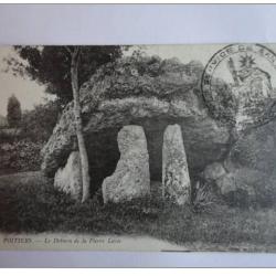 CPA 86 VIENNE Poitiers Le Dolmen de la Pierre Lev&eacute;e + cachet