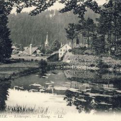 CPA 88 VOSGES GERARDMER L'&Eacute;tang et vue sur le village LL
