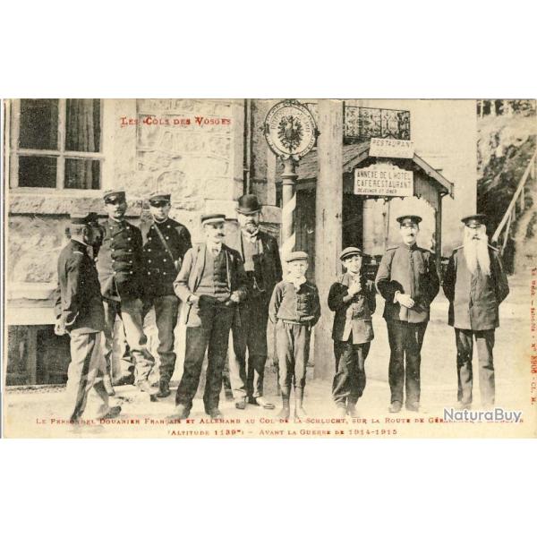 CPA 88 VOSGES Personnel douanier Fran�ais et Allemand au col de Schlucht