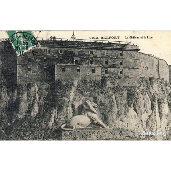 CPA 90 TERRITOIRE de BELFORT Le ch�teau et le Lion