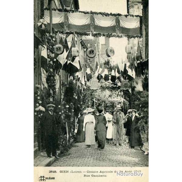 CPA 45 LOIRET GIEN F�te Comice Agricole 1913 anim�