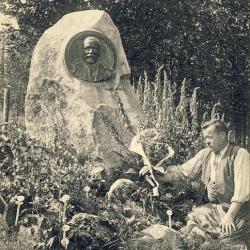 CPA 68 HAUT RHIN Le Hohneck Fronti&egrave;re d'Alsace Statue