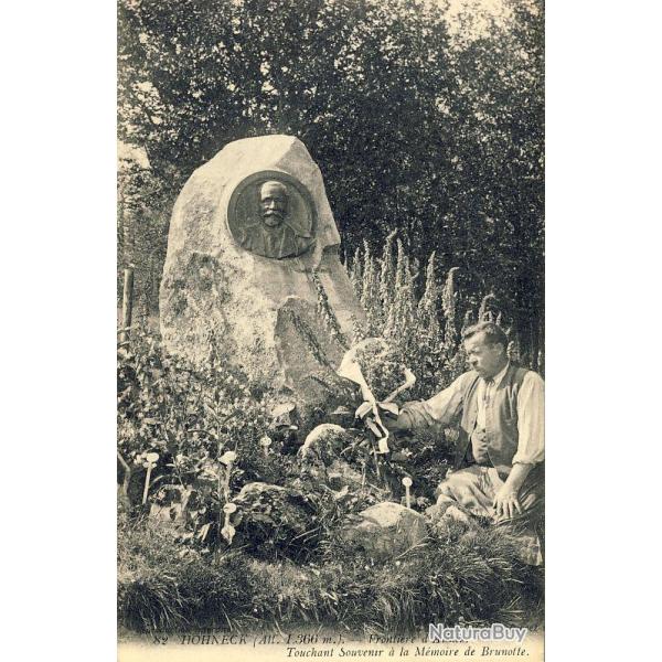 CPA 68 HAUT RHIN Le Hohneck Fronti�re d'Alsace Statue