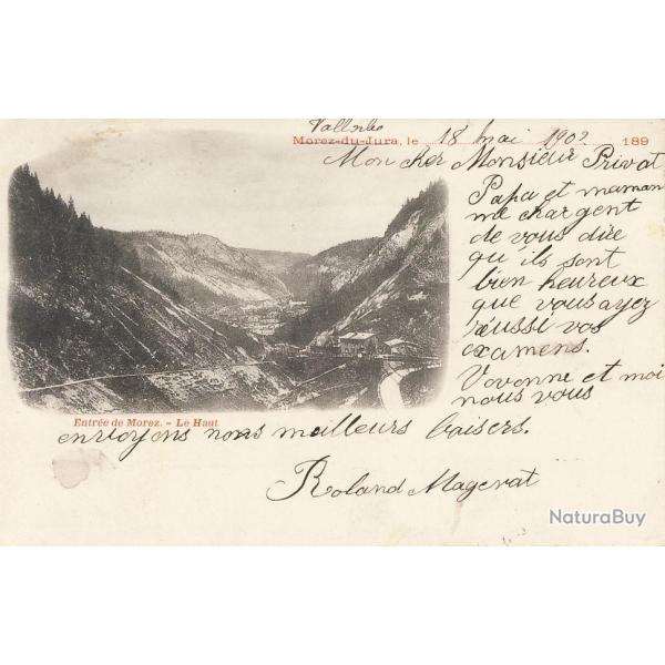 CPA 39 JURA Morez entr�e de Morez Le Haut 1902