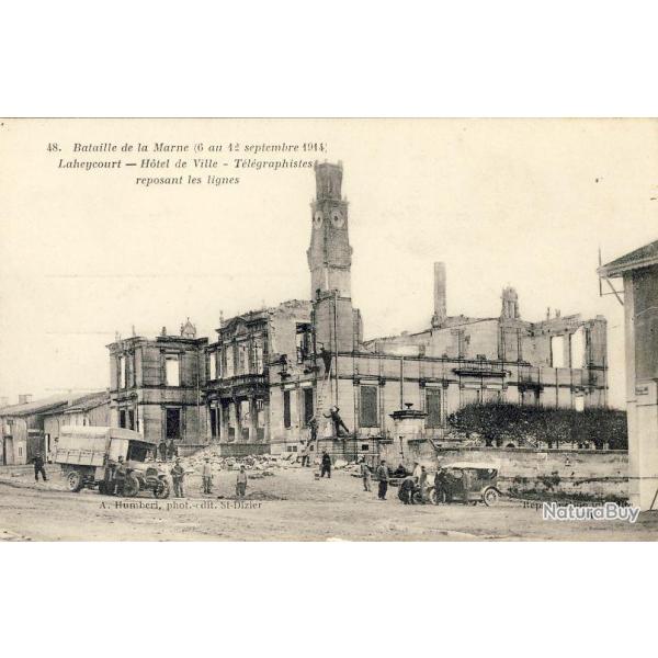 CPA 55 Meuse Laheycourt H�tel de ville Bataille Marne