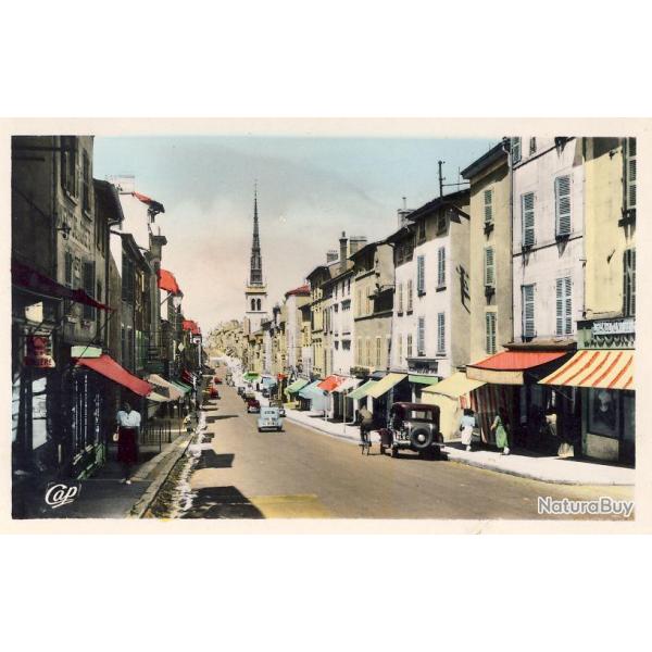 CPA 69 RHONE VILLEFRANCHE Rue Nationale automobile