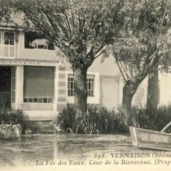 CPA 69 Rh&ocirc;ne Vernaison La F&eacute;e des Eaux Restaurant 1914