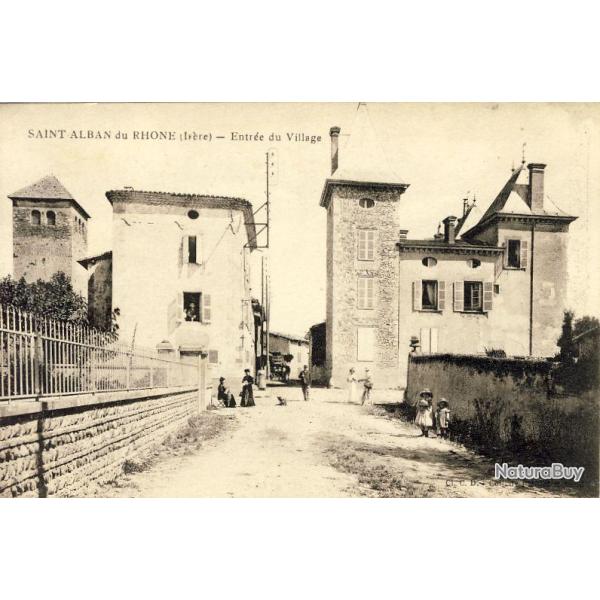 CPA 69 Rh�ne Saint Alban du Rh�ne petit village anim�