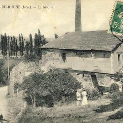 CPA 69 Rh&ocirc;ne Saint Alban du Rh&ocirc;ne Le Moulin 1916