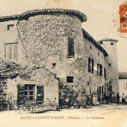 CPA 69 Rh&ocirc;ne Saint Laurent D'Agny Le Ch&acirc;teau 1913