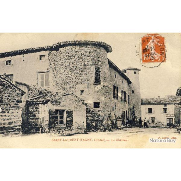 CPA 69 Rh�ne Saint Laurent D'Agny Le Ch�teau 1913