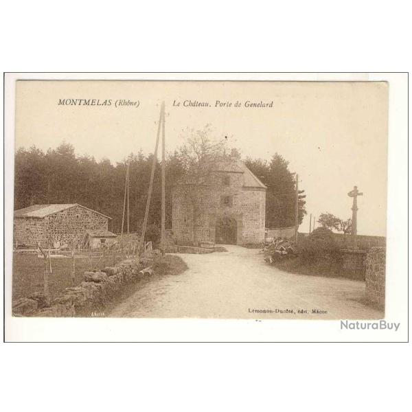 CPA 69 Rh�ne Montmelas Le Ch�teau Porte de Genelard