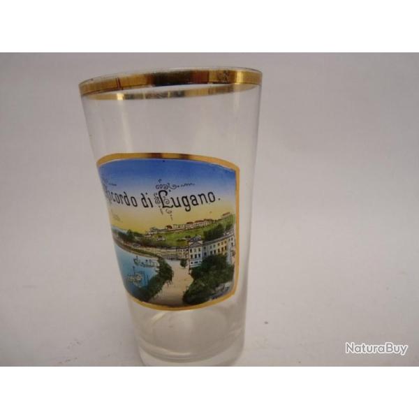 Verre souvenir �maill� LUGANO