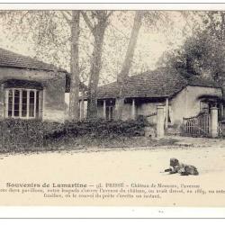 CPA 71 SAONE ET LOIRE Priss&eacute; Lamartine Ch&acirc;teau Monceau