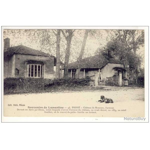 CPA 71 SAONE ET LOIRE Priss� Lamartine Ch�teau Monceau