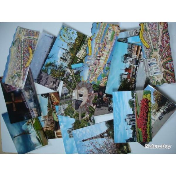 Lot de 35 CP + 3 CP g�antes 75 PARIS Monuments