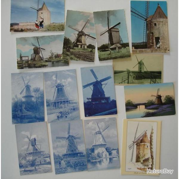 Lot de 14 CP Th�me des Moulins Moulin Molen, Vend�e