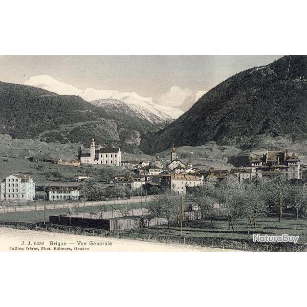 CPA SUISSE Valais Brigue Vue g�n�rale