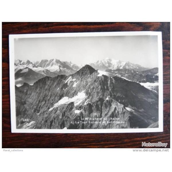 CPA Suisse Valais Mt Blanc La Tour Sali�re et Bel Oiseau