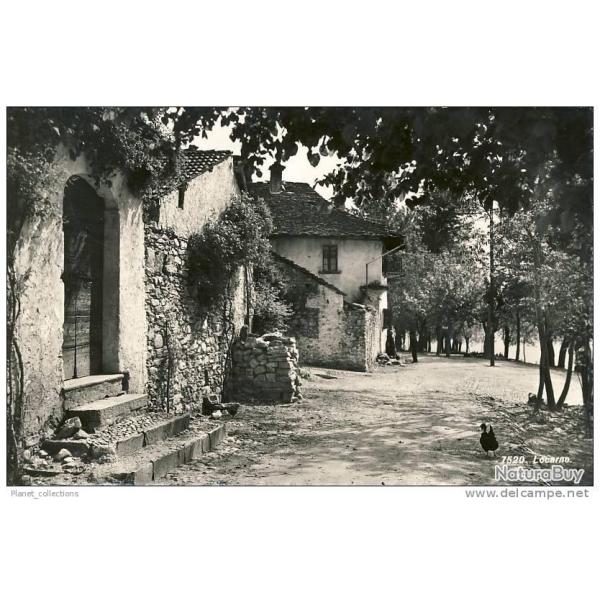 CP Suisse Tessin Locarno petit village Maison en pierre