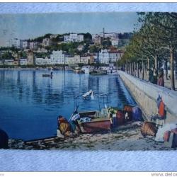 CPA Suisse Tessin Lugano Quai et H&ocirc;tels Lavandi&egrave;res