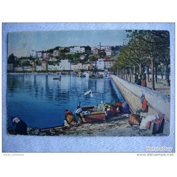 CPA Suisse Tessin Lugano Quai et H�tels Lavandi�res