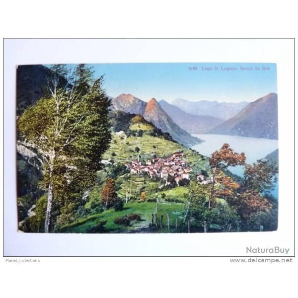 CP Suisse Tessin Saluti da Br� Lago di Lugano Lac H�tel