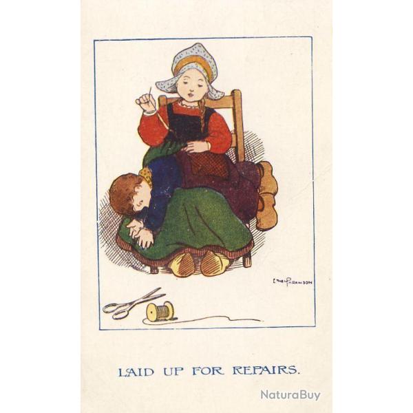 CPA illustr�e Ethel PARKINSON Laid up for repairs