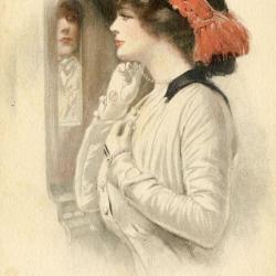 CPA illustr&eacute;e UNDERWOOD Clarence Femme Mode