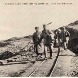CPA MAROC Oued Djedida Frankreich N&deg;77 Camp de Prisonniers