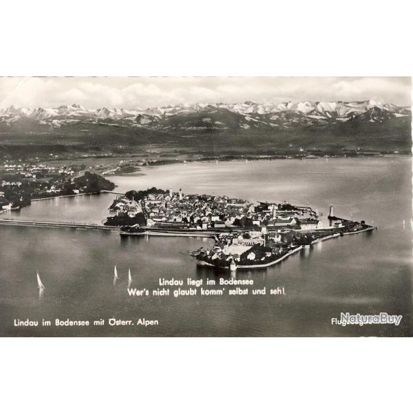 CP Autriche Lindau im Badensee Alpen Flugzeugaufnahme