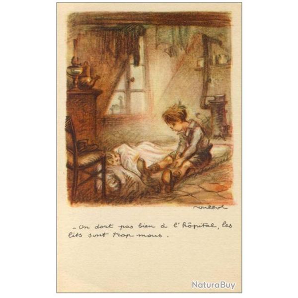 CPA illustr�e POULBOT Ligue National contre le Taudis