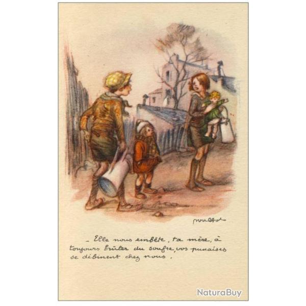 CPA illustr�e POULBOT Ligue National contre le Taudis