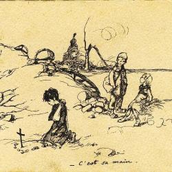 CPA illustr&eacute;e POULBOT A Ternois N&deg;3 Enfants guerre