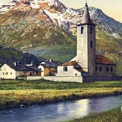 CPA SUISSE GRISONS Sils-Baselgia Eglise
