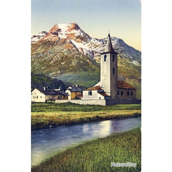 CPA SUISSE GRISONS Sils-Baselgia Eglise