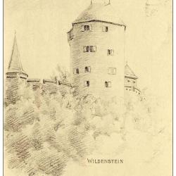 CPA illustr&eacute;e Suisse Grisons Wildenstein 1915