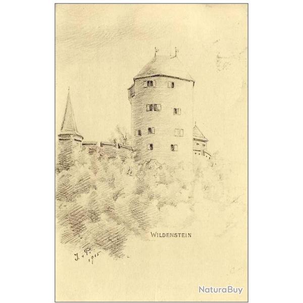 CPA illustr�e Suisse Grisons Wildenstein 1915