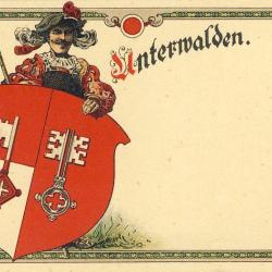 CPA Suisse Unterwald (Obwald Nidwald) Ecusson Blason
