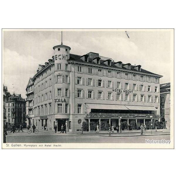 CP Suisse St Gallen Marktplatz mit hotel Hecht anim�