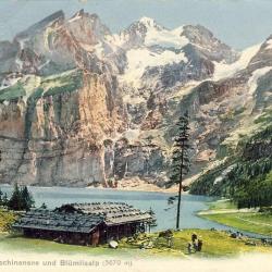 CPA Suisse FRIBOURG Oeschinensee und Bl&uuml;mlisalp lac