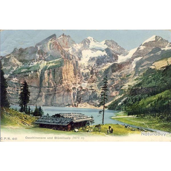 CPA Suisse FRIBOURG Oeschinensee und Bl�mlisalp lac