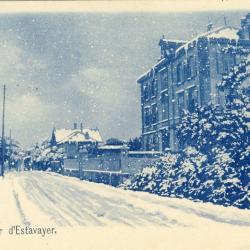 CPA Suisse Fribourg Souvenir d'Estavayer sous la neige